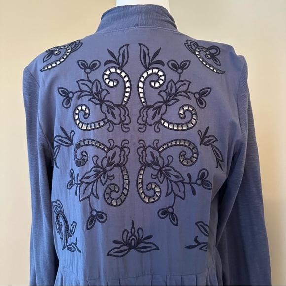 Logo by Lori Goldstein Embroidered Open Front Cardigan - Medium - Picture 2 of 13